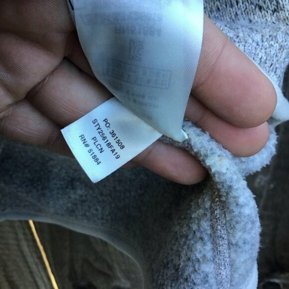 Patagonia better sweater 1/4 zip grey fleece jacket 25618 womens size medium - Picture 5 of 6